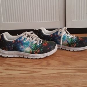 Bubble print sneakers